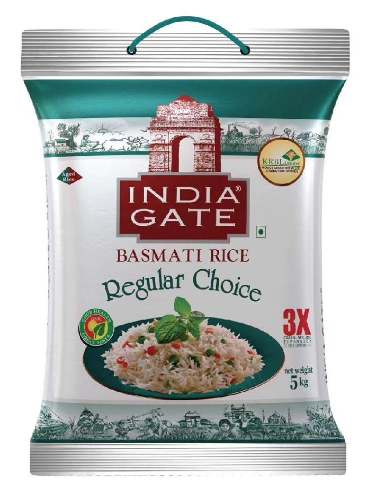 India Gate Basmati Rice Regular Choice, 5kg