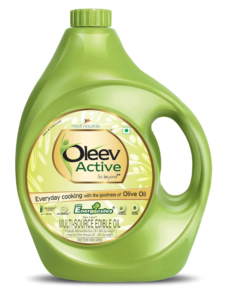 Oleev Active, with Goodness of Olive Oil Can, 5L Can