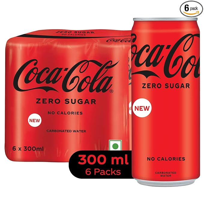 Coca-Cola Coke Zero Sugar Cola Cold Drink | Soft Drink With No Calories | Zero S