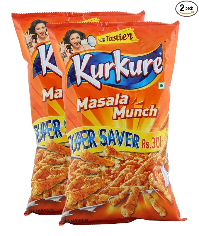 Kurkure Food World Combo - Snacks Masala Munch Super Saver, 155g (Pack of 2) Pro