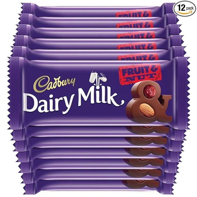 Cadbury Dairy Milk Fruit and Nut 36 Gram (Pack of 12)