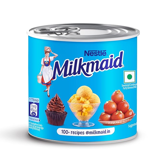 Milkmaid Nestle Partly Skimmed Sweetened Condensed Milk 380 g Tin, Liquid