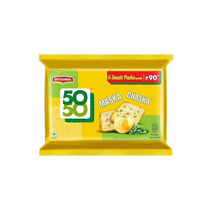 Britannia 50-50 Maska Chaska Biscuits, 300 g