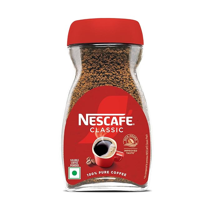 NESCAFE Classic Instant Coffee Powder | Great start to your morning | 100% Pure 