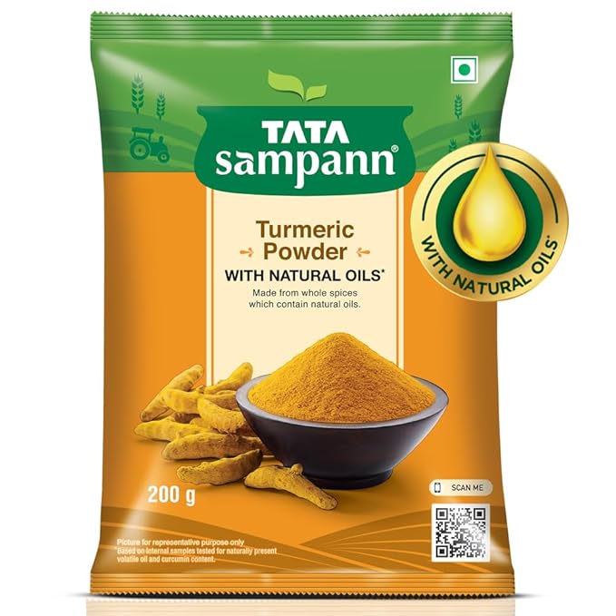 Tata Sampann Turmeric Powder With Natural Oils, 200g, Haldi Powder