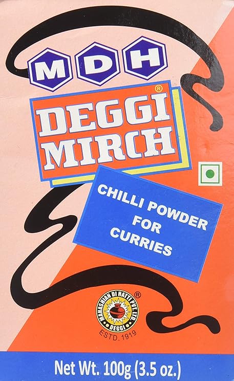 MDH Deggi Chilli Powder, 100 gm/110 gm ( Weight May Vary )