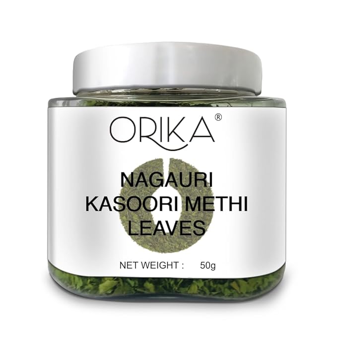 Orika Kasoori Dry Whole Methi - 50g Fenugreek Leaves for Authentic Indian Cuisin