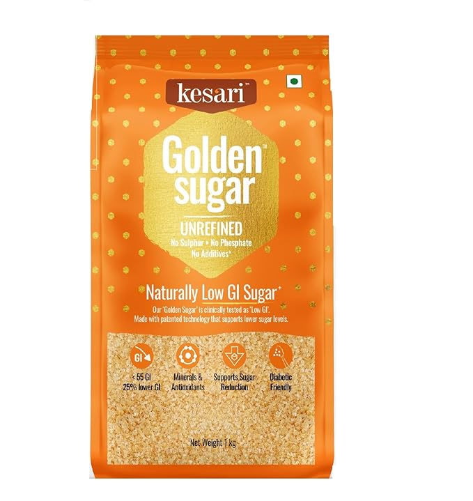 Kesari Golden Sugar Naturally Low GI Sugar | No Chemicals | Rich in minerals