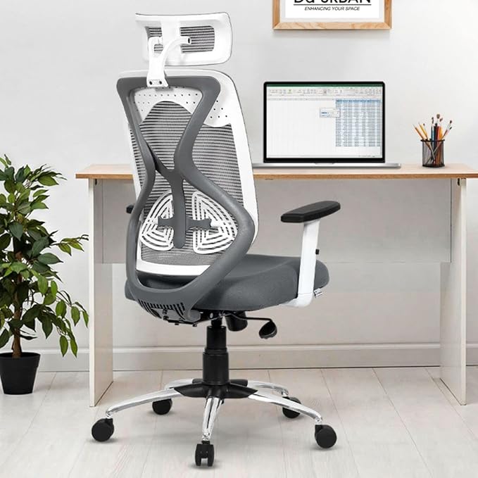 Da URBAN® Merlion Office Chair,High Back Mesh Ergonomic Home Office Desk Chair 