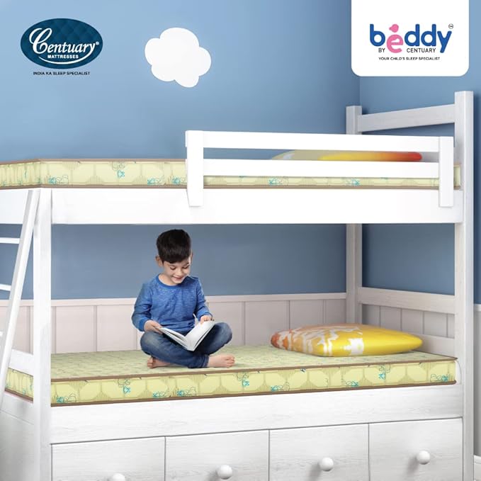 Centuary Beddy Blossom Single Kids/bunk Bed Natural Coir Foam Mattress with Free