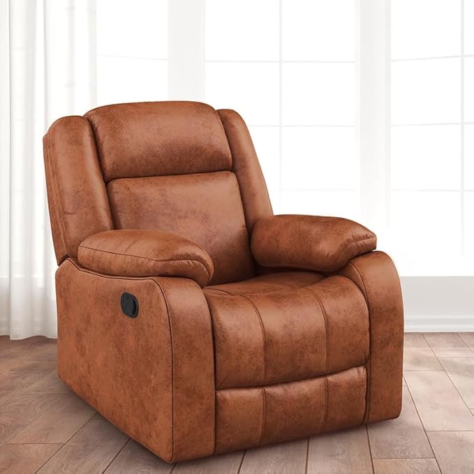 duroflex Avalon Single Seater Manual Recliner, Suede Fabric, Contemporary Look 