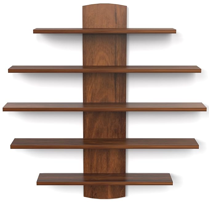 BLUEWUD Caselle Engineered Wood Wall Mounted Decor Display Decorative Storage 