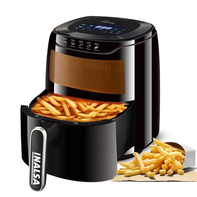 INALSA Air Fryer for Home|4.2 liter Capacity|Visible Window & Internal Light|140