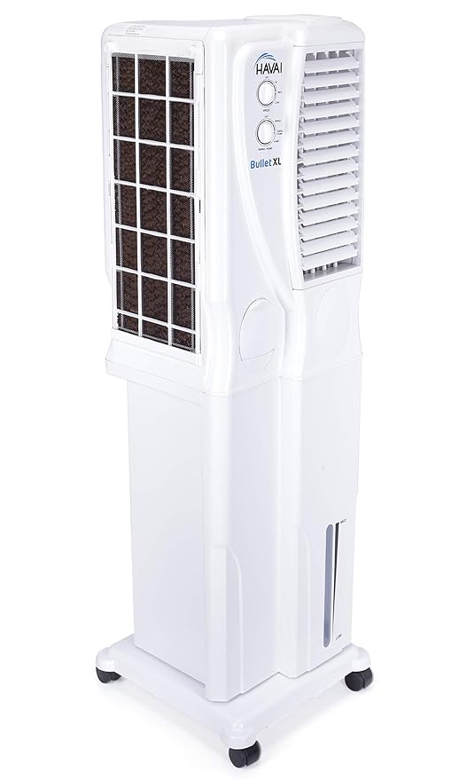 HAVAI Bullet XL Tower Cooler |6 Inch Vertical Blower |100 Sq Feet Area Coverage|