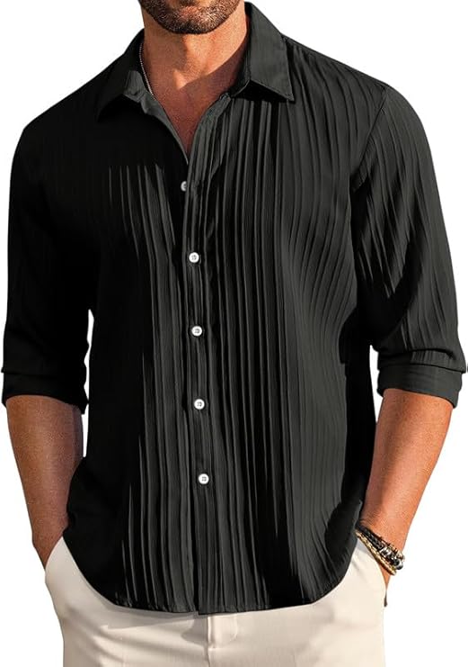 FINIVO FASHION Textured Shirts for Men || Casual Shirt for Men || Shirt for Men|