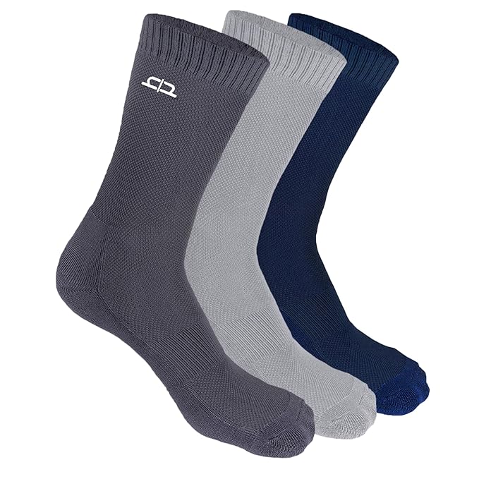 HEELIUM Bamboo Crew Socks for Men | Formal Socks, Full Length | Odour Free & Cus