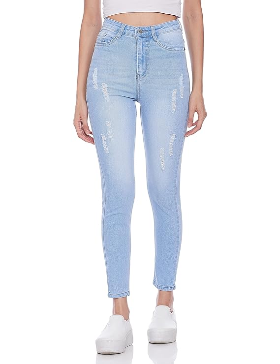 AKA CHIC Skinny Fit Women Jeans (AKCB 1503_Light Blue_32