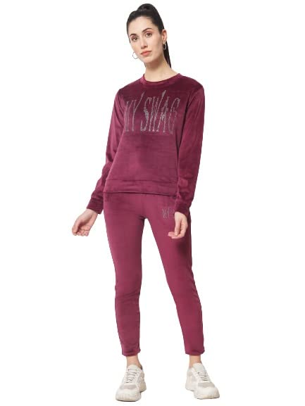 My Swag Women's Velvet Track Suit for Women | Stylish Velvet Winter Wear Night 