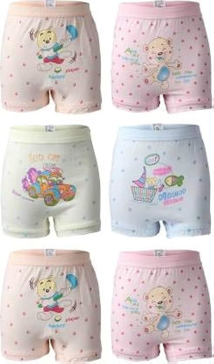 BODYCARE Girls' Cotton Bloomers (Pack of 6)