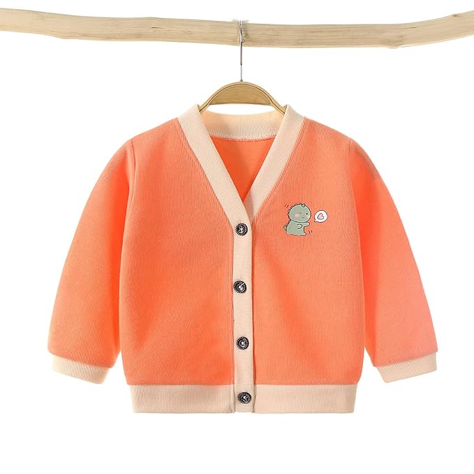 MOMISY Baby Boy & Girls Kids Children Infant Sweater Jacket Front Button Open 