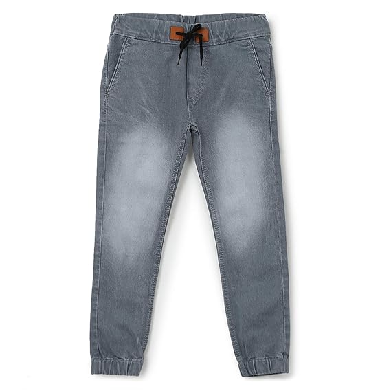 Urbano Juniors Boys' Slim Fit Joggers (junhpsjoggerboy-lgrey-13-14_Light Grey_13