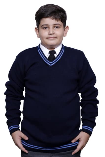 KIRONIKNIT School Uniform Full Sleeves Sweater - Daffodil