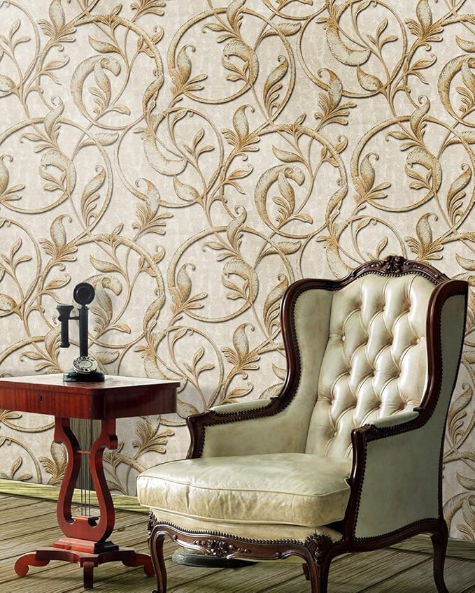 Eurotex Wall Paper for Wall Decor, Non Adhesive Wallpaper for Walls Living Room,