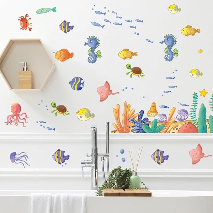 Pumkins Underwater Adventure Wall Stickers for Kids Baby Wall Stickers for Kids 