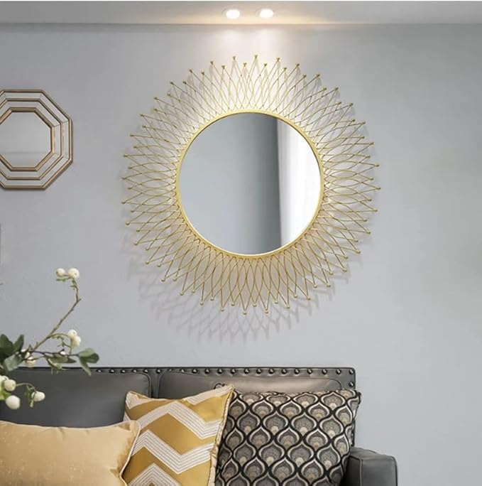 The Arts Box Modern Stylish Metal Mirror For Home Decor, Living Room&Bathroom-La