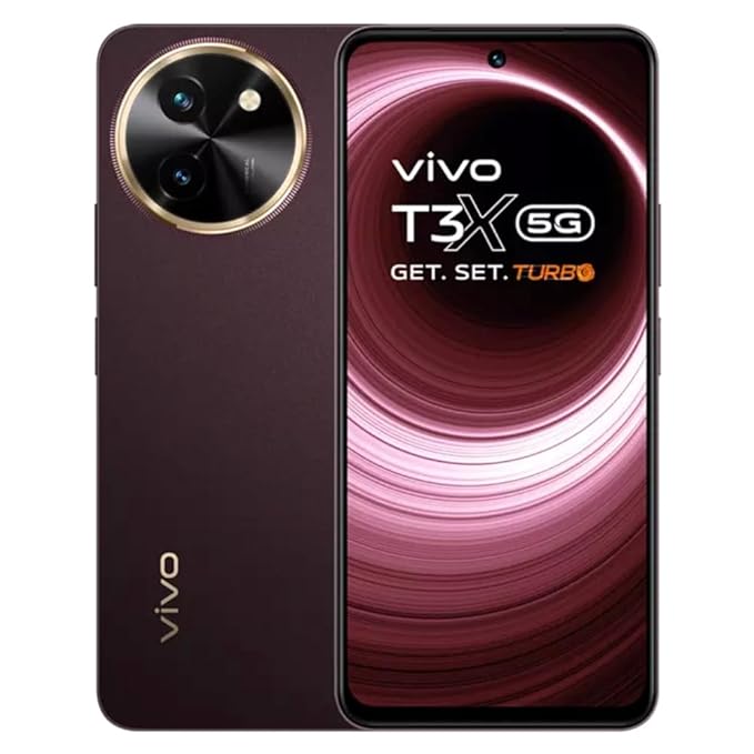 Vivo T3X 5G (Crimson Bliss, 4GB Ram, 128GB Storage)