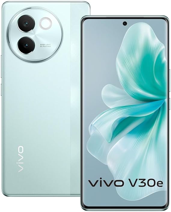 Vivo V30e 5G Smartphone (Silk Blue, 8GB RAM, 128GB Storage)