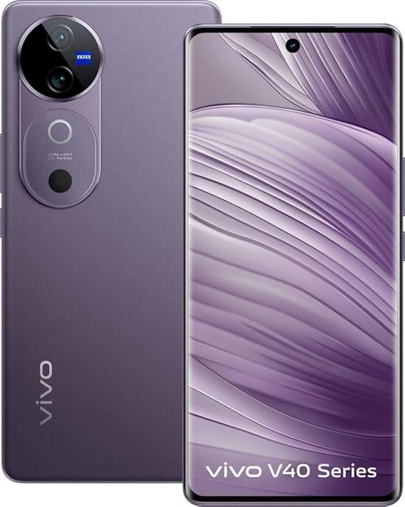 Vivo V40 5G Smartphone (Lotus Purple, 8GB RAM, 256GB Storage)