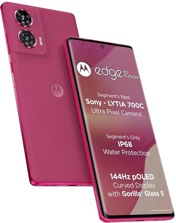 Motorola Edge 50 Fusion 5G (Hot Pink, 12GB RAM, 256GB Storage)