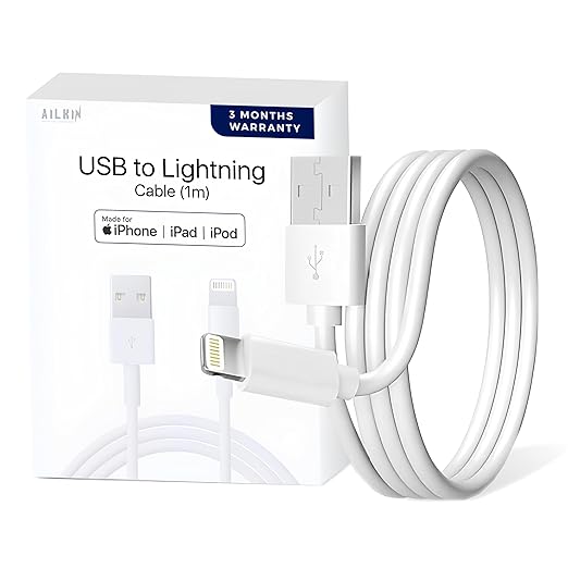 AILKIN CABLE Apple MFi Certified iPhone Charger Cable, Apple Lightning to USB Ca