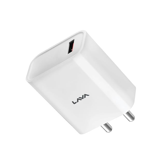 Lava CH18 Wall Charger | 18W Fast Charger | Supports 3 Ampere Charging Current 