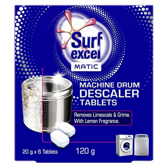 Surf Excel Washing Descaler Drum for Fully Automatic Washing Machine, 120g 