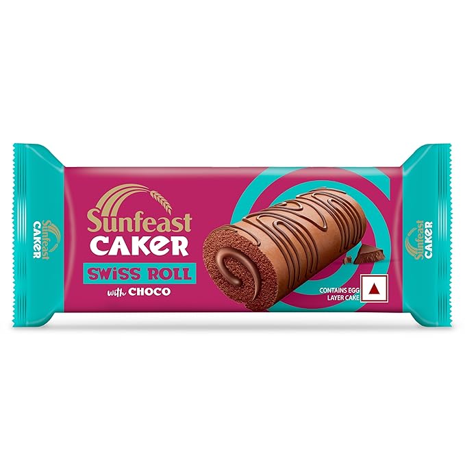 Sunfeast Caker Swiss Roll with Choco, 23g