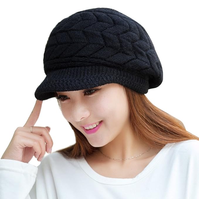 Alexvyan Imported Unisex Wool Men and Women Winter Cap Woolen Knitted Warm Hat 