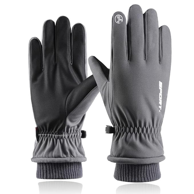 Zibuyu� Winter Gloves for Men Women Adult Warm Riding Gloves Touch Screen Fing