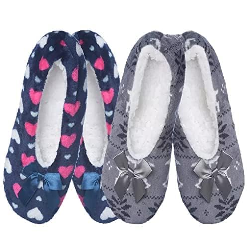 PRUTHA® Slipper Socks Women's Super Soft Slipper Belly Socks Winter Fuzzy Velve