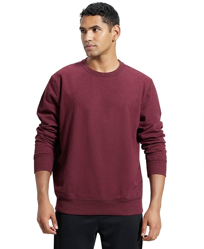 Jockey 2716 Men's Super Combed Cotton French Terry Solid Sweatshirt with Ribbed 