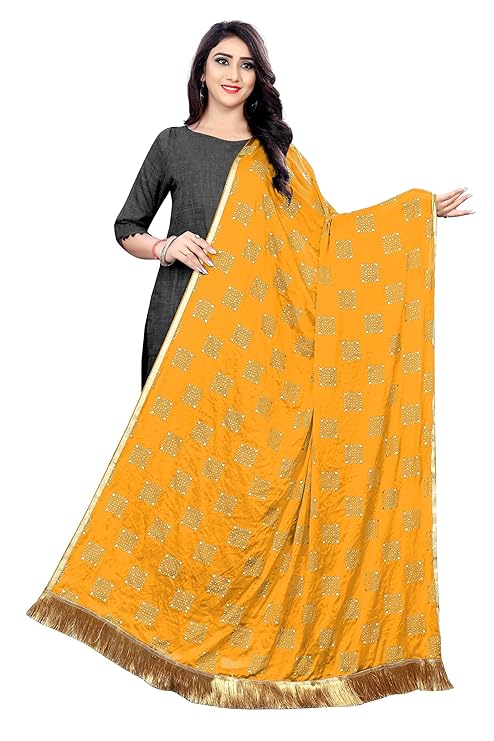 Aardiva Women's Printed Chiffon Dupatta