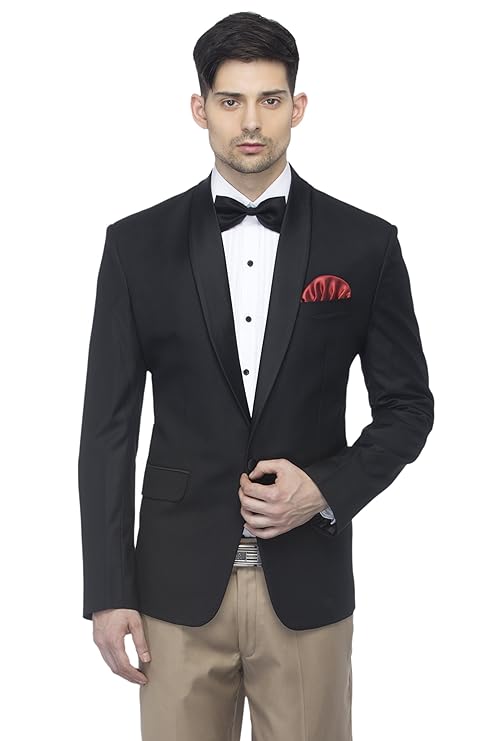 FAVOROSKI Men's Tuxedo Slim Blazer