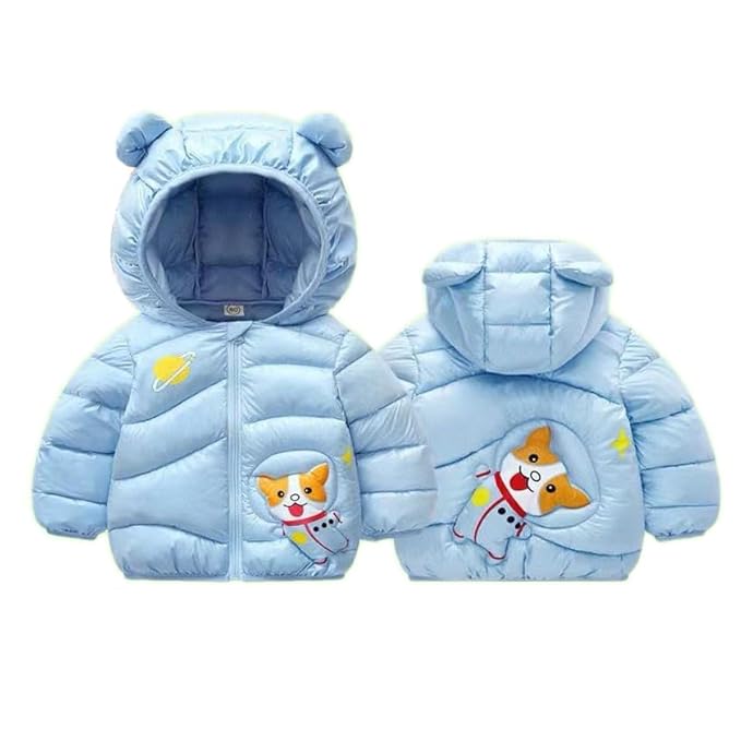 Bold N Elegant Cartoon Bear Kids Shiny Sparkling Quilted Winter Warm Standard Le