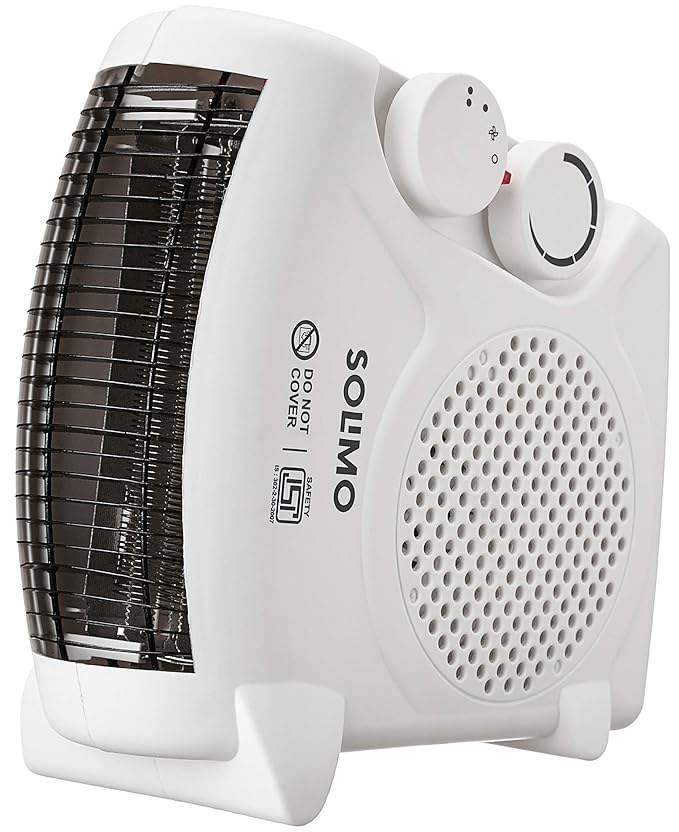 Amazon Brand - Solimo 2000/1000 Watts Room Heater with Adjustable Thermostat 