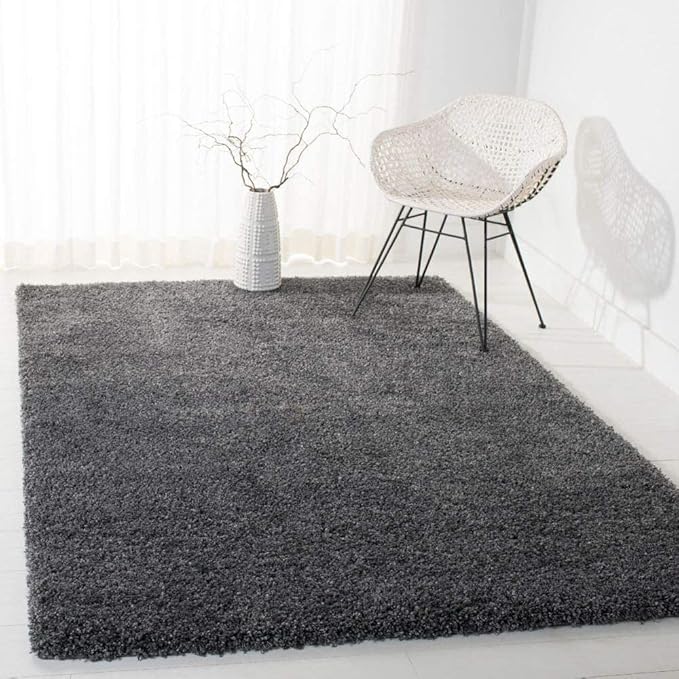 Firoz and Brothers f & b Rugs Microfiber Solid Extra Soft Shaggy USA Exported Ca