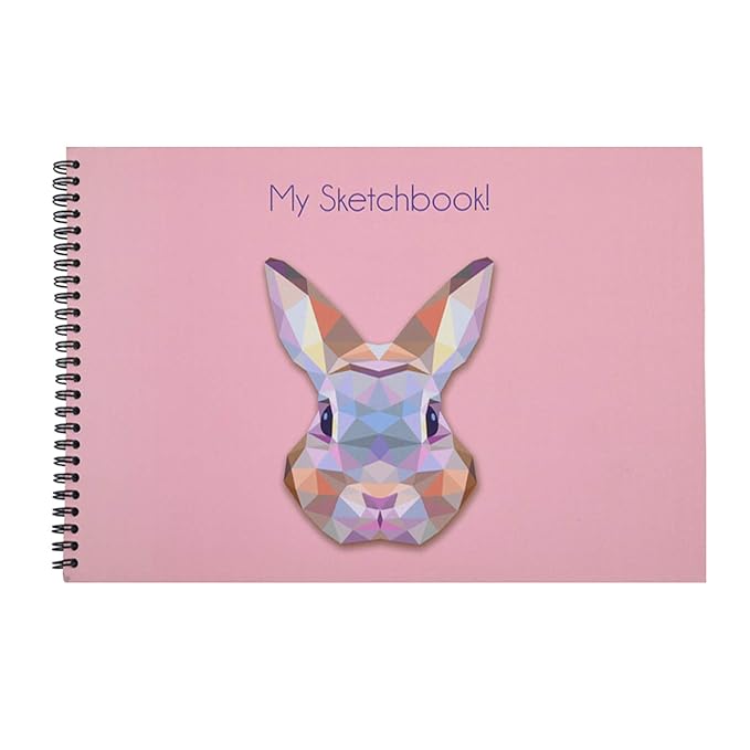 Papboo Rabbit - A4 Artist Sketch Book - Drawing Book, with Back Support- 140 GSM